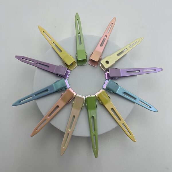 Friseurclips rainbow metallic