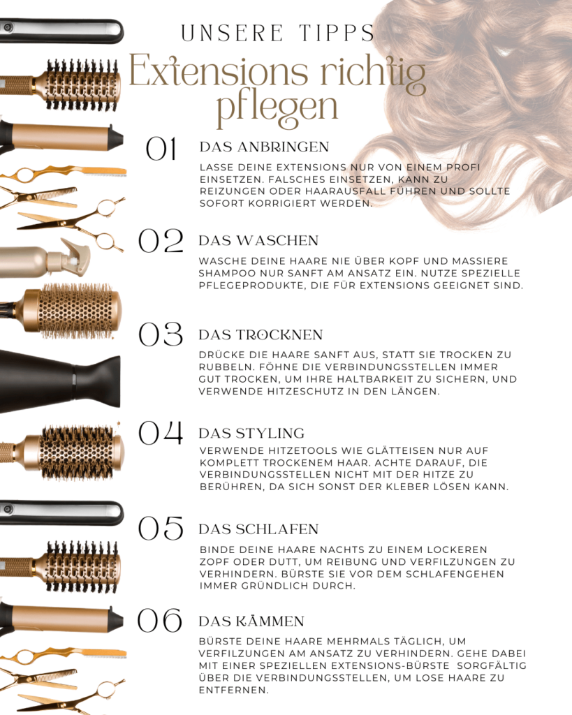 Extensions richtig pflegen