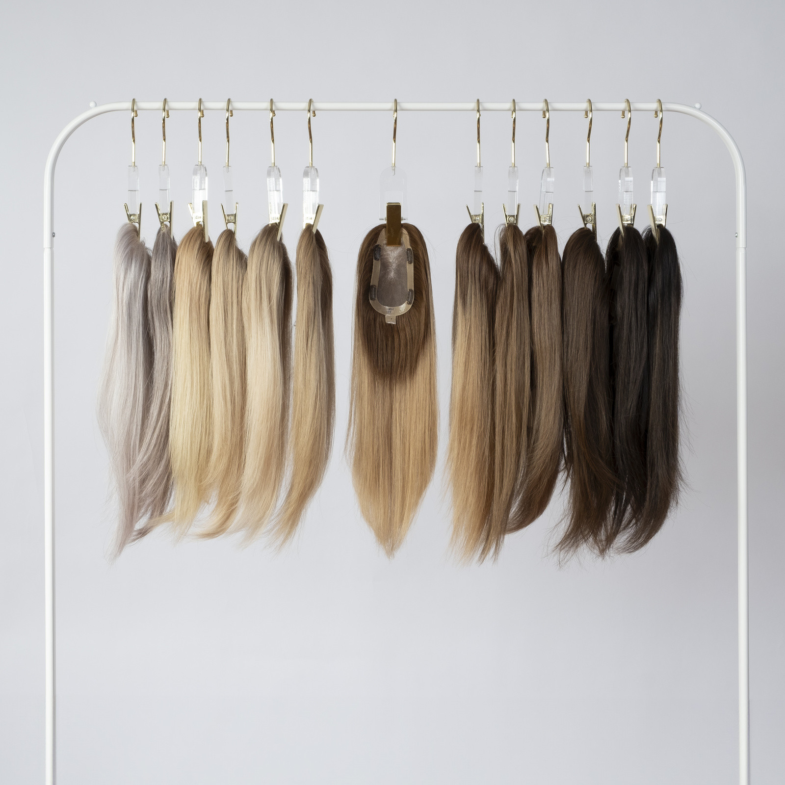 Echthaar Clip-On Hair Topper