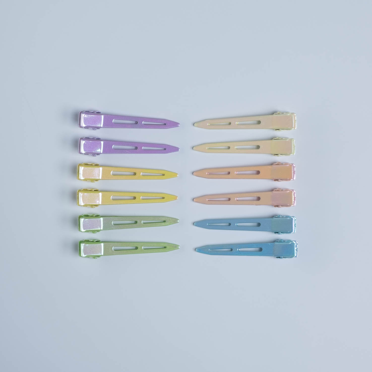 Friseurclips rainbow metallic